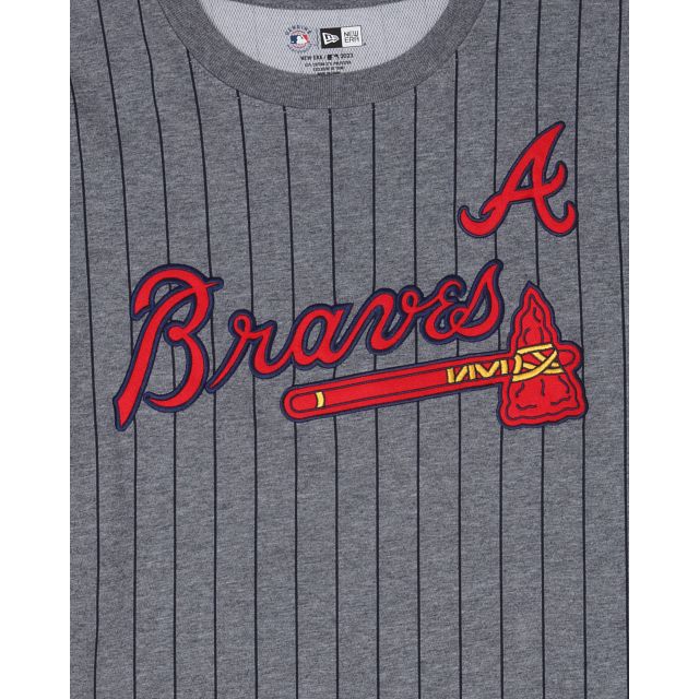 Atlanta Braves Striped Gray T-Shirt sold by New Era product image thumbnail 3