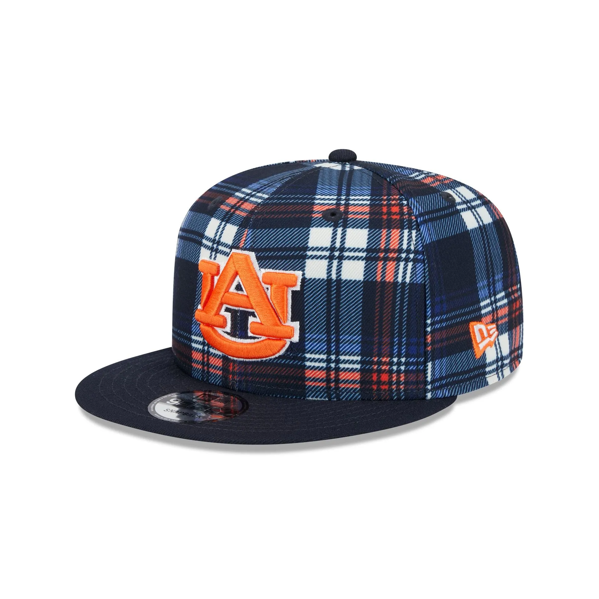 Auburn Tigers Plaid 9FIFTY Snapback Hat sold by New Era
