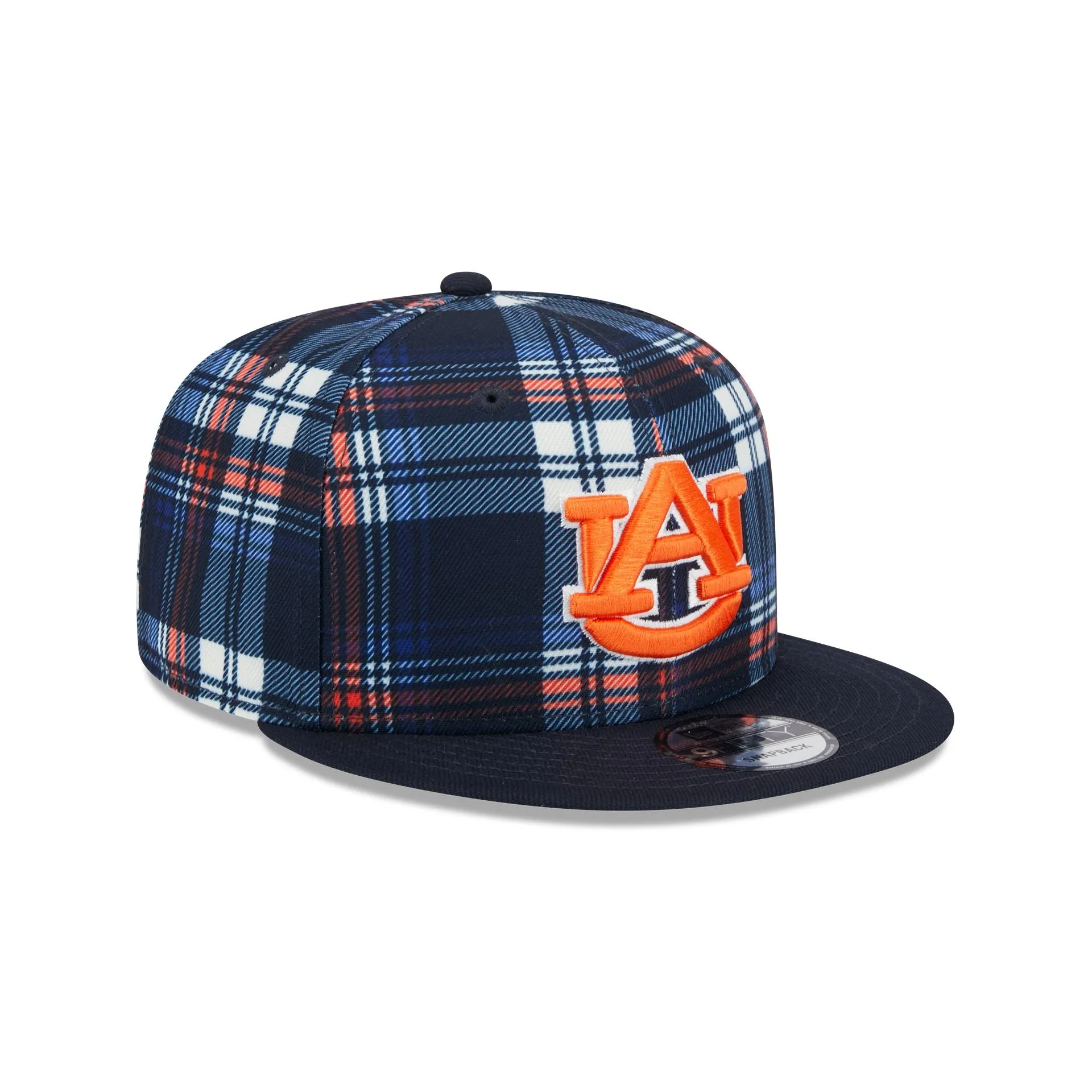 Auburn Tigers Plaid 9FIFTY Snapback Hat sold by New Era product image thumbnail 3