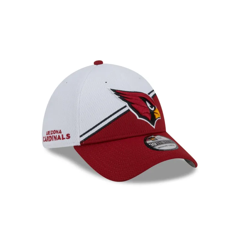 Arizona Cardinals 2023 Sideline White 39THIRTY Stretch Fit Hat sold by New Era