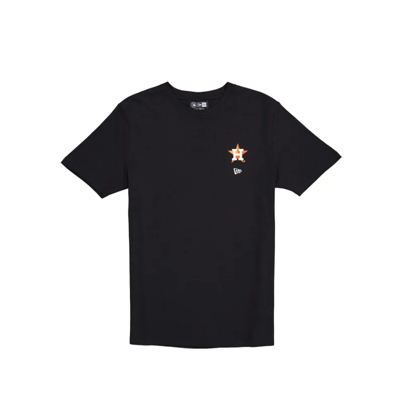 Houston Astros Logo Essentials Black T-Shirt sold by New Era