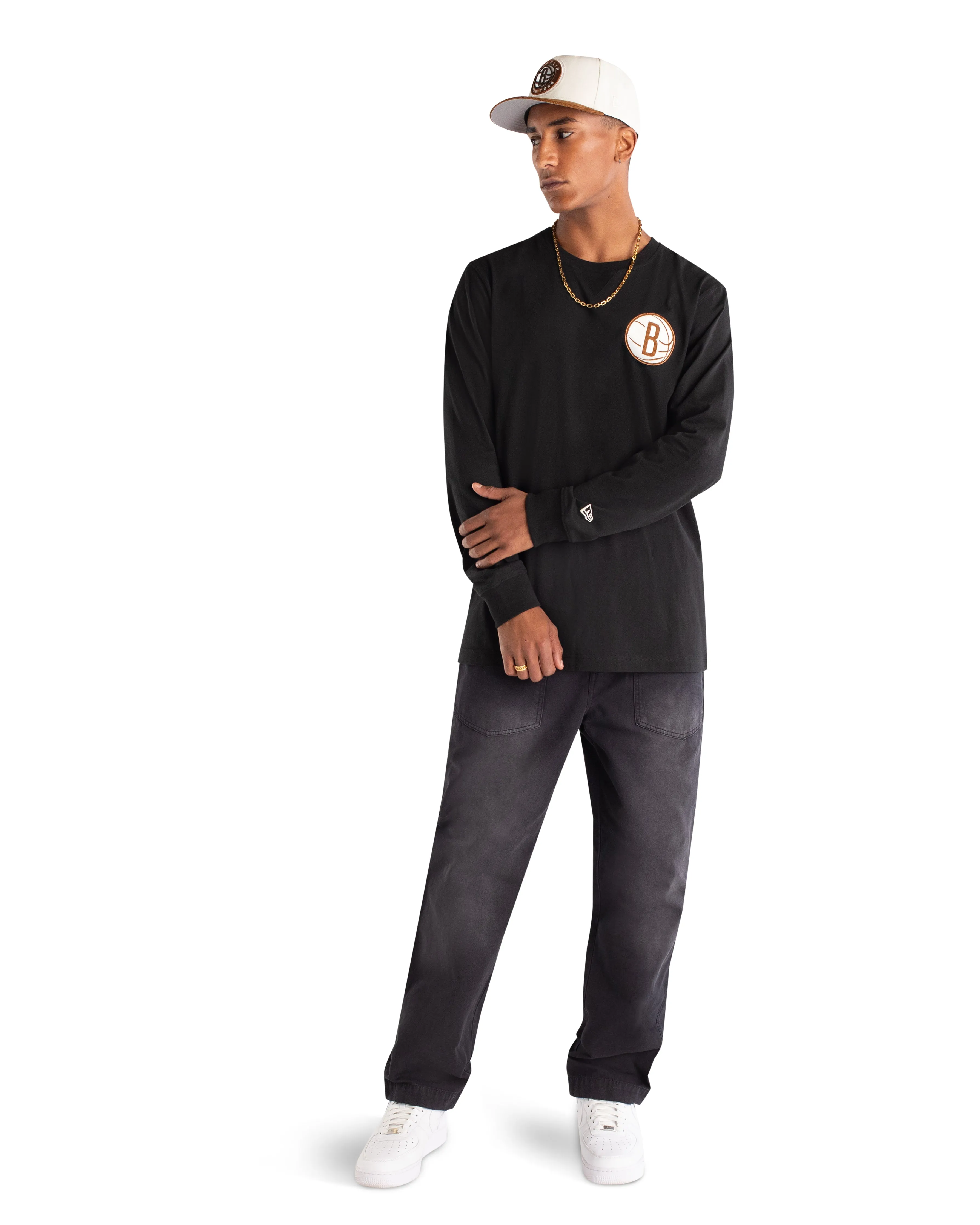 Los Angeles Lakers Cord Black T-Shirt sold by New Era product image thumbnail 5