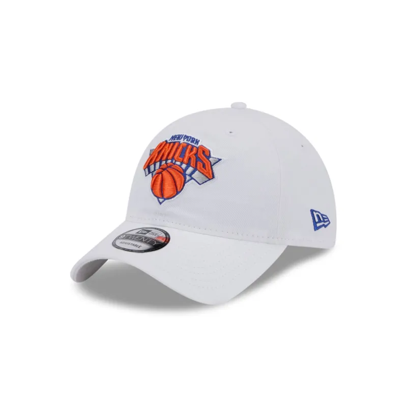 New York Knicks White 9TWENTY Adjustable Hat sold by New Era