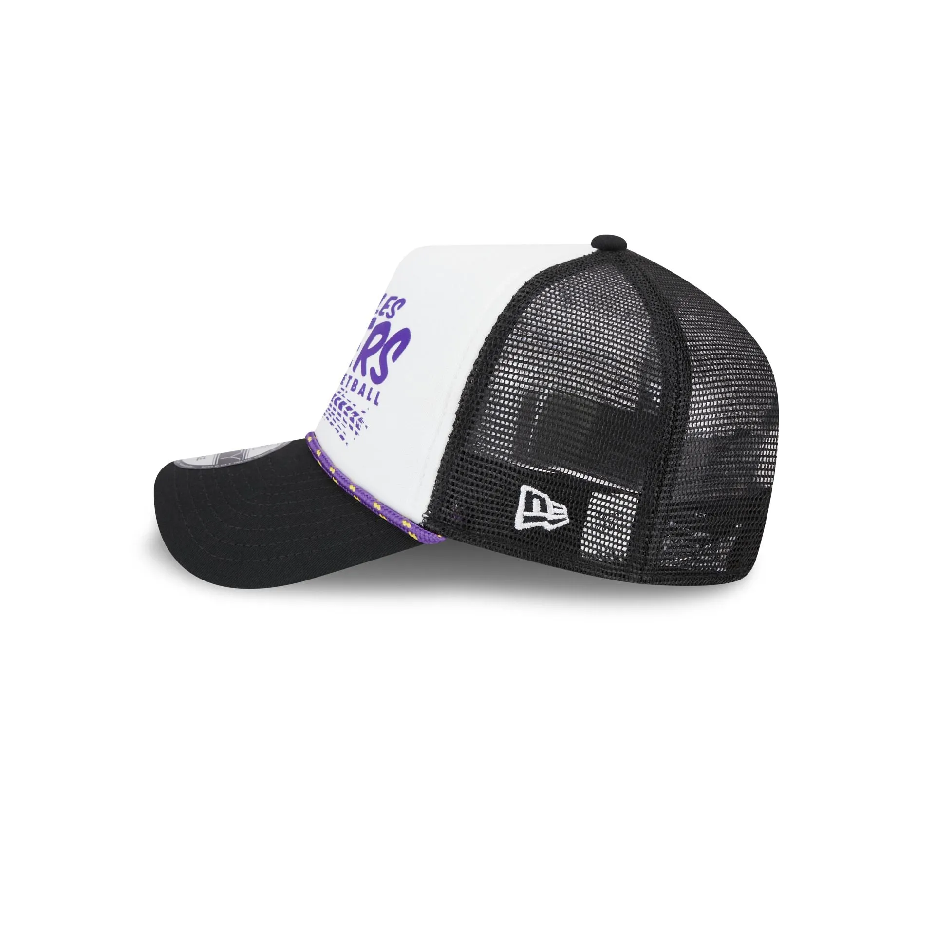 Los Angeles Lakers 2024 Rally Drive White 9FORTY A-Frame Trucker Hat sold by New Era product image thumbnail 4