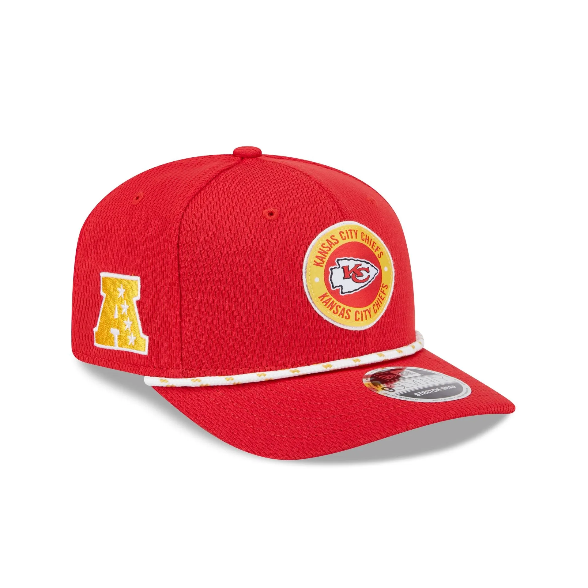 Kansas City Chiefs 2024 Sideline 9SEVENTY Stretch-Snap Hat sold by New Era