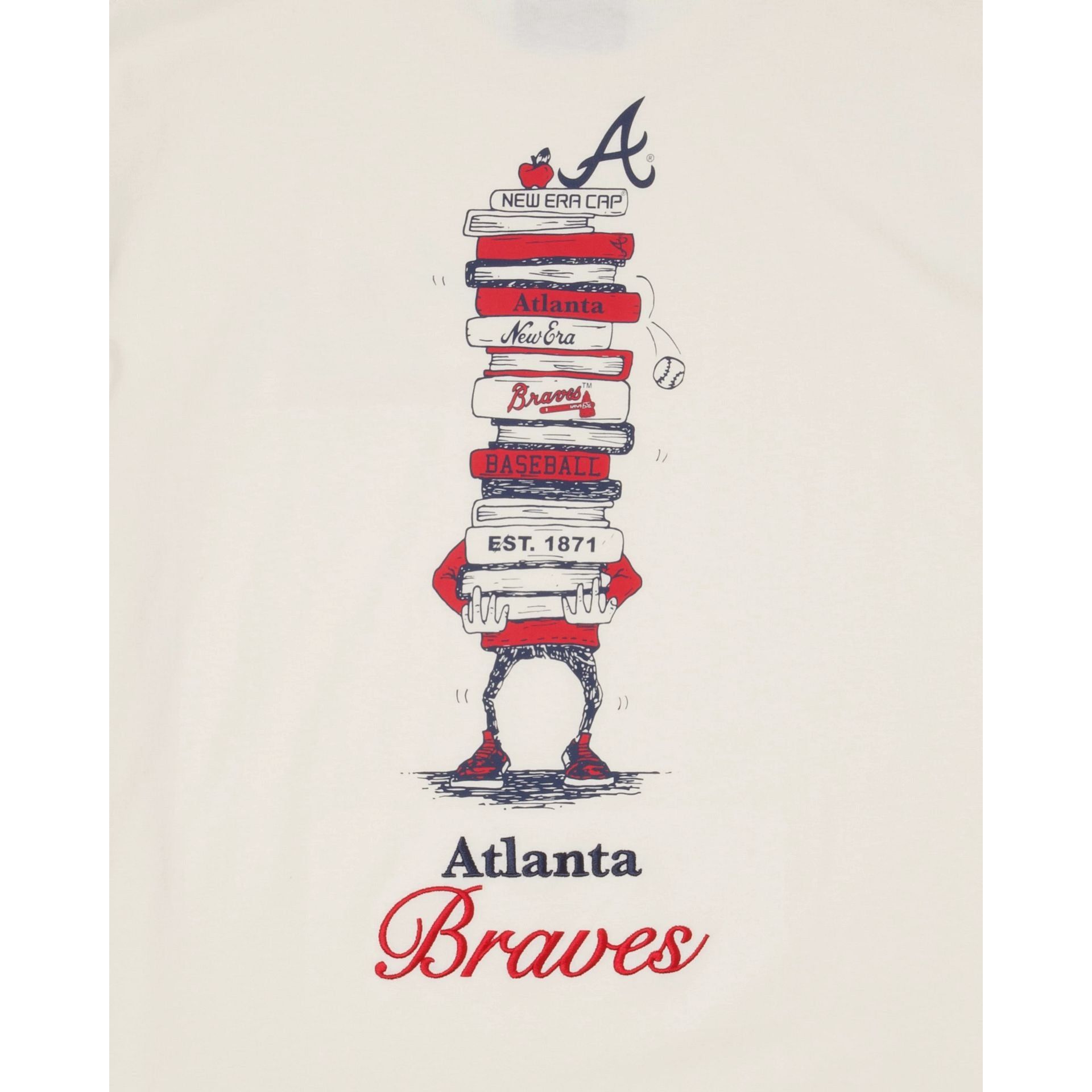 Atlanta Braves Book Club White T-Shirt sold by New Era product image thumbnail 5