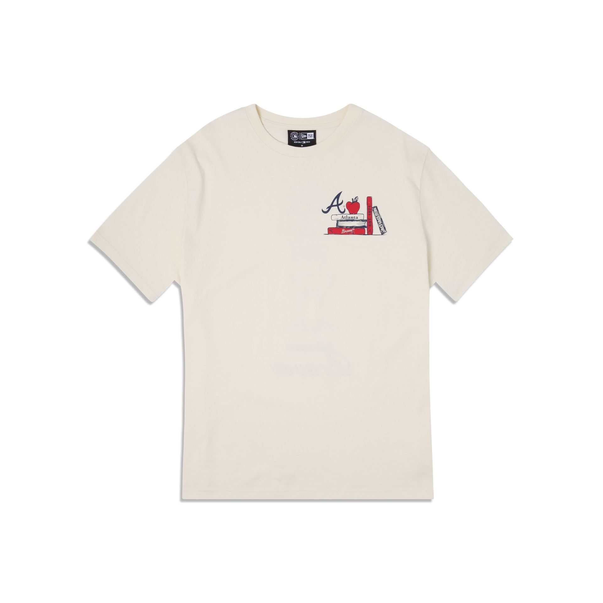 Atlanta Braves Book Club White T-Shirt sold by New Era