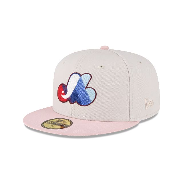 Just Caps Stone Pink Montreal Expos 59FIFTY Fitted Hat sold by New Era product image thumbnail 3
