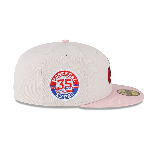 Just Caps Stone Pink Montreal Expos 59FIFTY Fitted Hat sold by New Era product image thumbnail 4