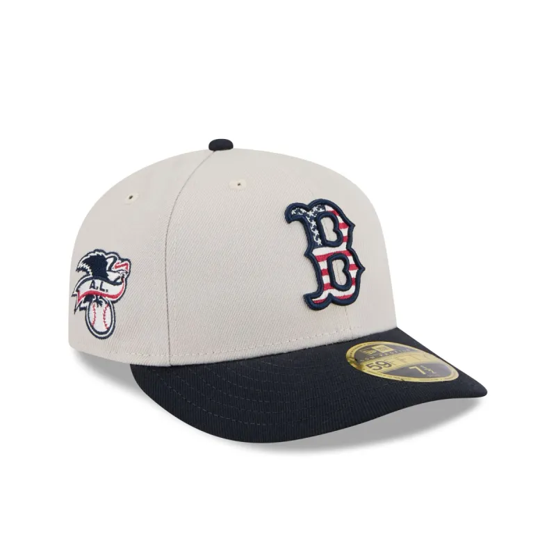 Boston Red Sox Independence Day 2024 Low Profile 59FIFTY Fitted Hat sold by New Era