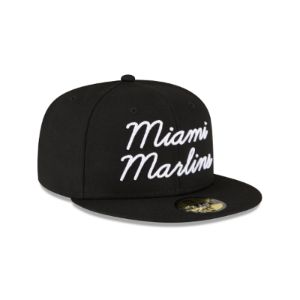 Miami Marlins Fairway Script 59FIFTY Fitted Hat sold by New Era