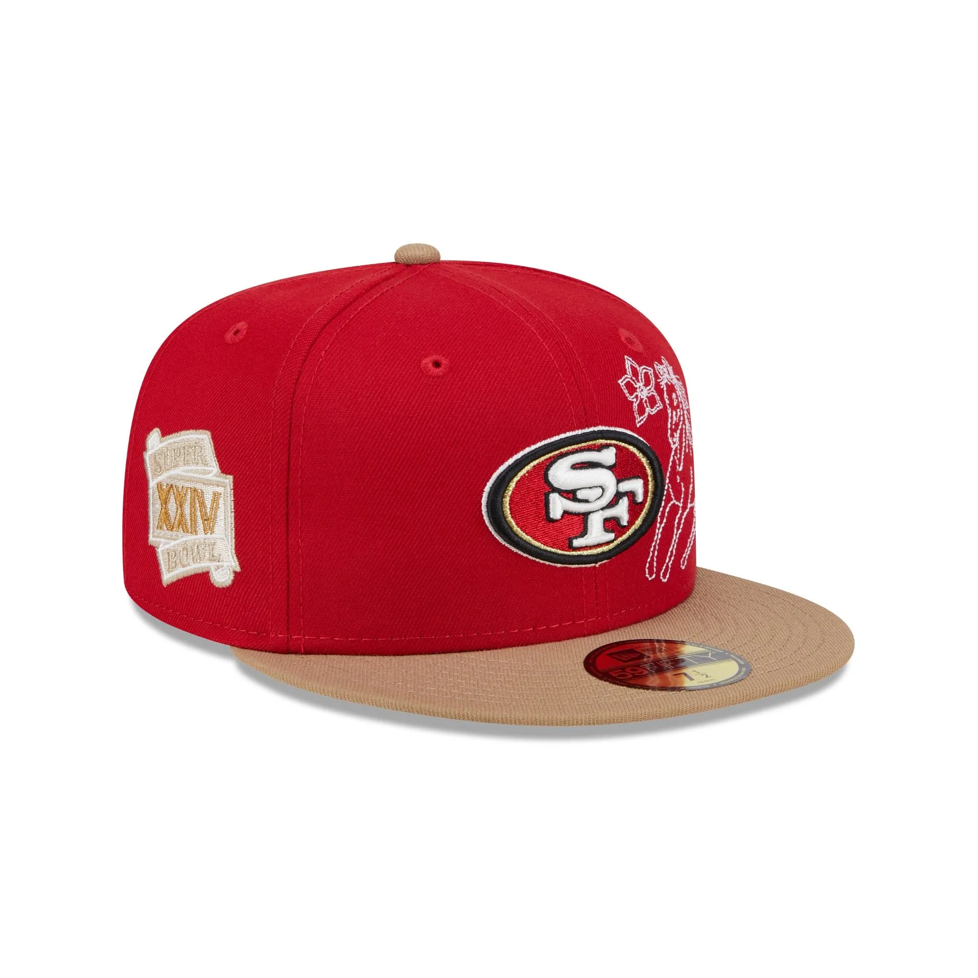 San Francisco 49ers Western Khaki 59FIFTY Fitted Hat sold by New Era