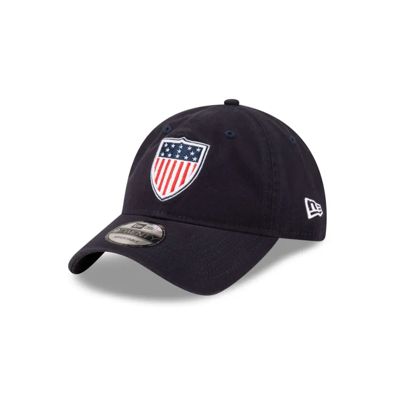 Team USA Shield Navy 9TWENTY Adjustable Hat sold by New Era