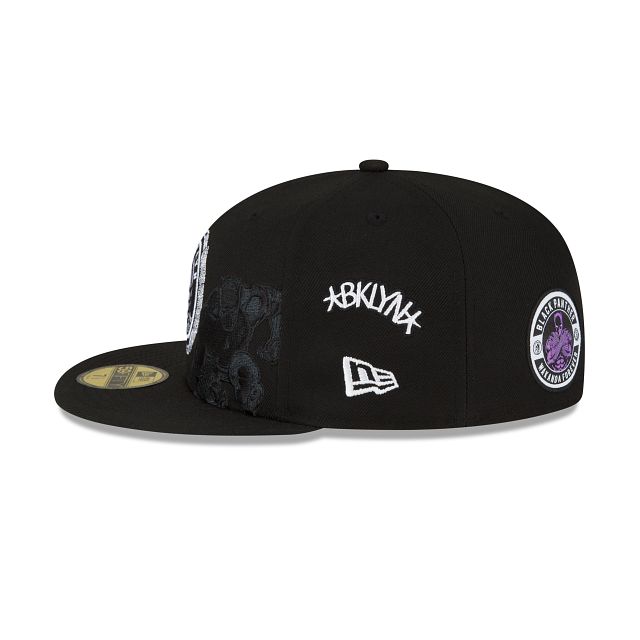 Marvel X Brooklyn Nets Black 59FIFTY Fitted Hat sold by New Era product image thumbnail 4