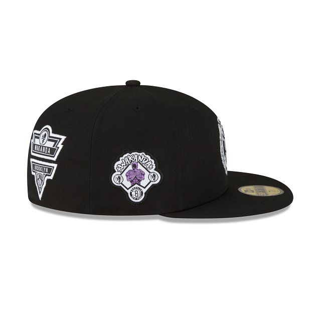 Marvel X Brooklyn Nets Black 59FIFTY Fitted Hat sold by New Era product image thumbnail 5