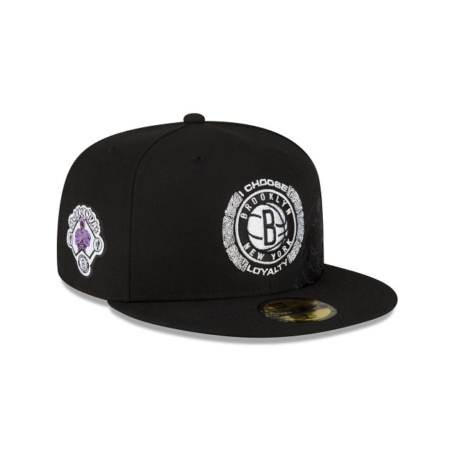 Marvel X Brooklyn Nets Black 59FIFTY Fitted Hat sold by New Era product image thumbnail 3