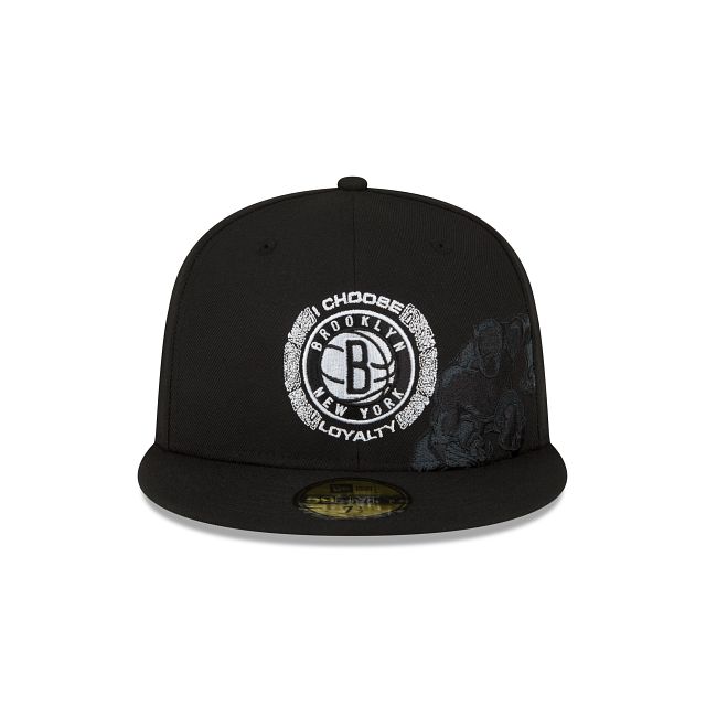 Marvel X Brooklyn Nets Black 59FIFTY Fitted Hat sold by New Era product image thumbnail 2