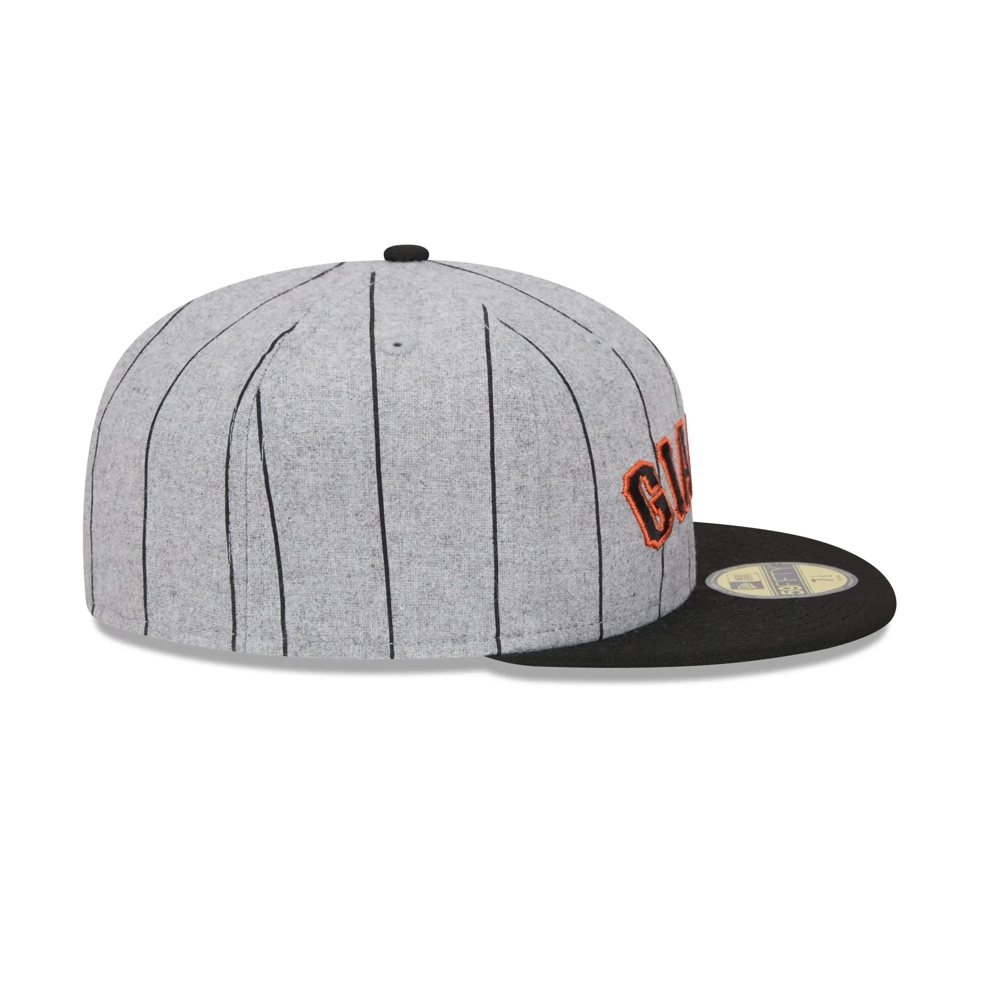 San Francisco Giants Heather Pinstripe 59FIFTY Fitted Hat sold by New Era product image thumbnail 5