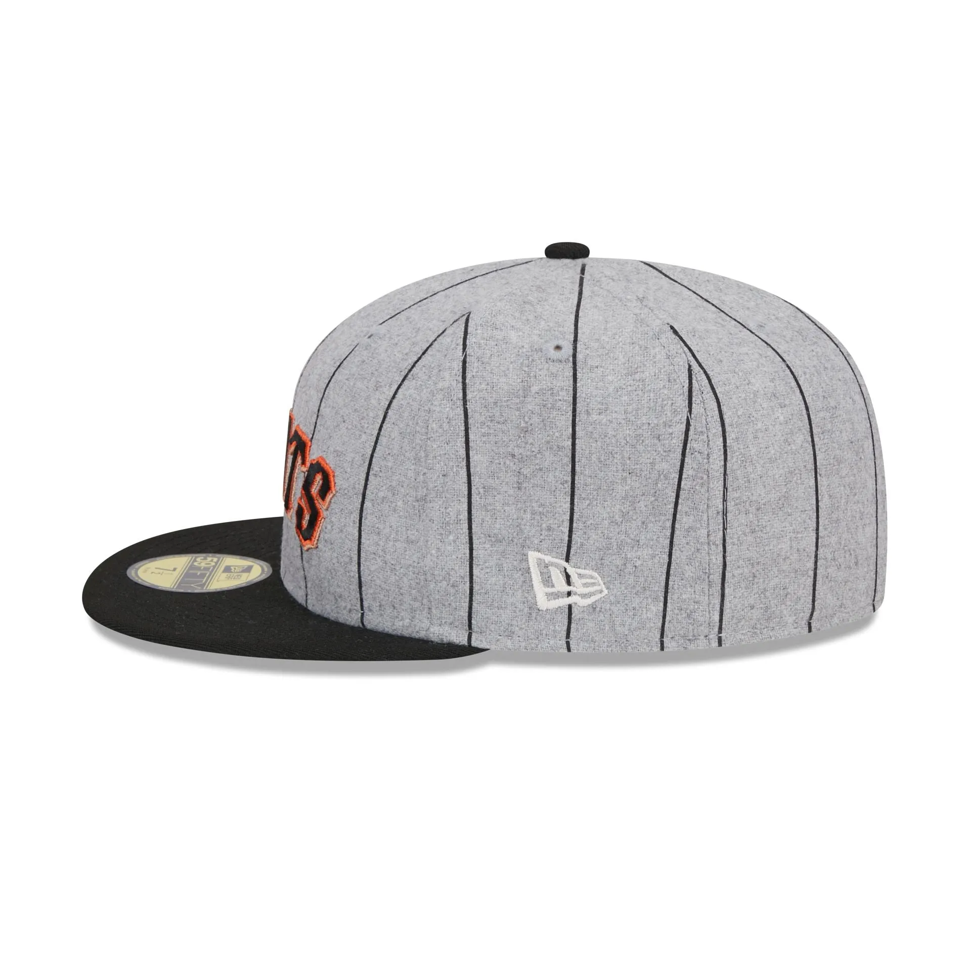 San Francisco Giants Heather Pinstripe 59FIFTY Fitted Hat sold by New Era product image thumbnail 4