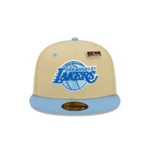 Los Angeles Lakers Tan 59FIFTY Fitted Hat sold by New Era