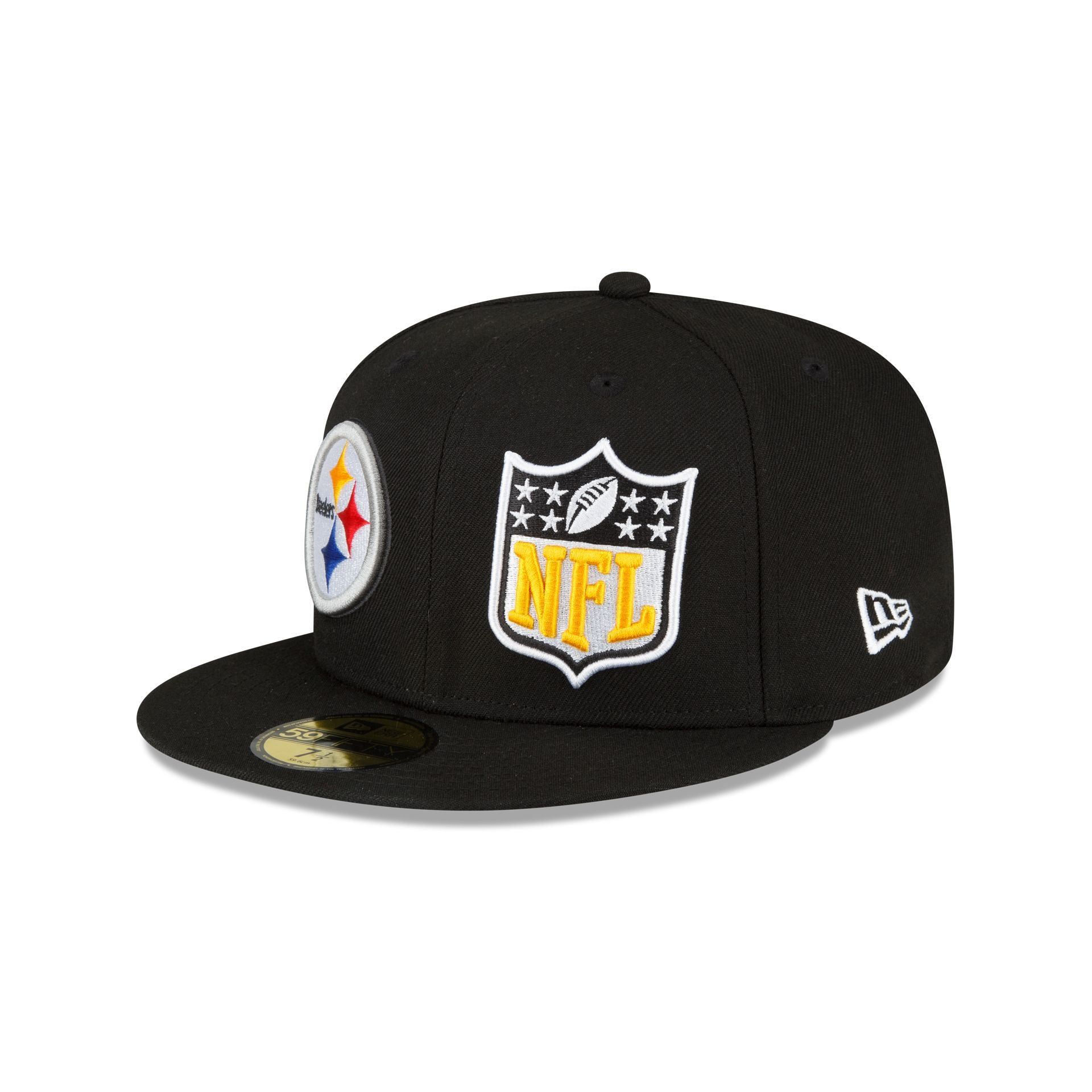 Pittsburgh Steelers 2023 Sideline Black 59FIFTY Fitted Hat sold by New Era