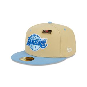 Los Angeles Lakers Tan 59FIFTY Fitted Hat sold by New Era