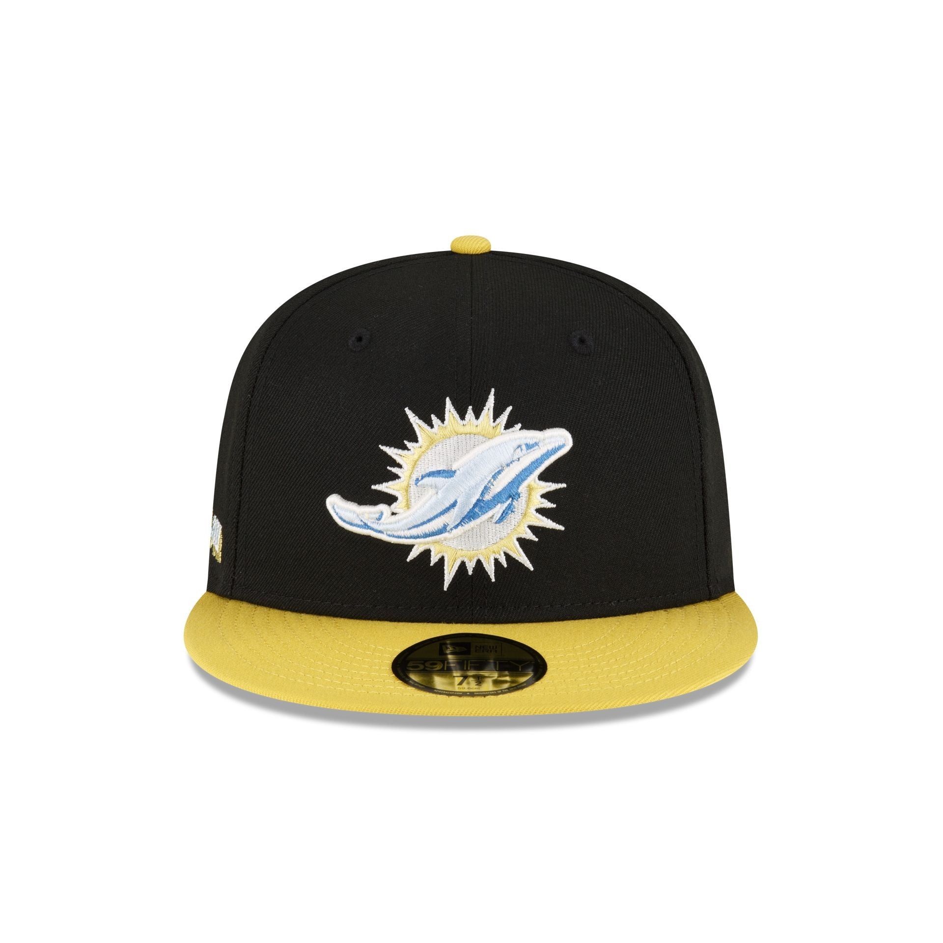 Miami Dolphins Chartreuse Visor 59FIFTY Fitted Hat sold by New Era product image thumbnail 2