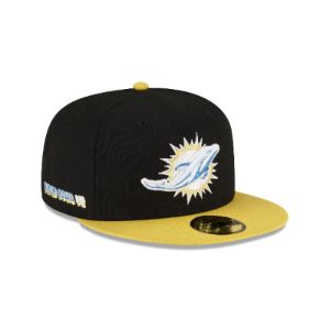 Miami Dolphins Chartreuse Visor 59FIFTY Fitted Hat sold by New Era