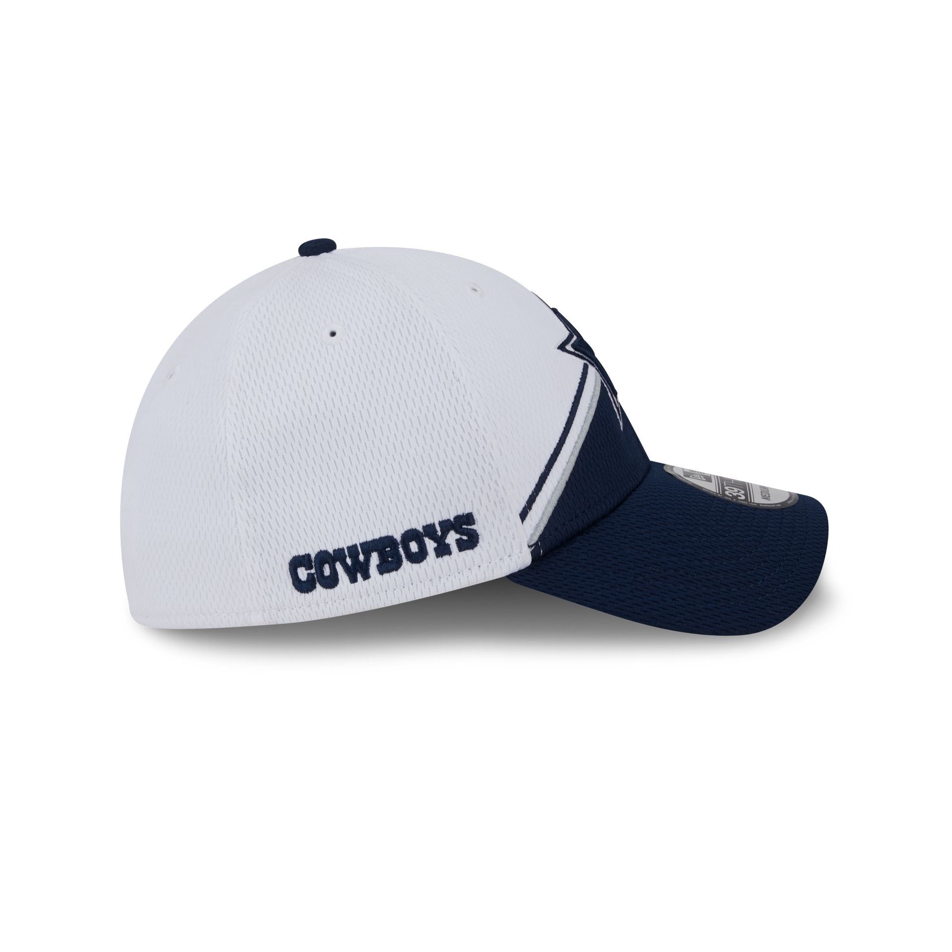 Dallas Cowboys 2023 Sideline White 39THIRTY Stretch Fit Hat sold by New Era product image thumbnail 4