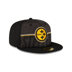 Pittsburgh Steelers 2023 Training Black 59FIFTY Fitted Hat sold by New Era