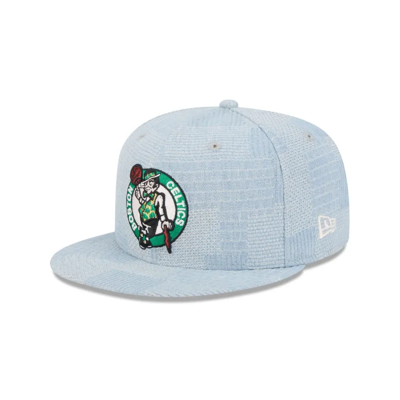 Boston Celtics Denim Patchwork 9FIFTY Snapback Hat sold by New Era
