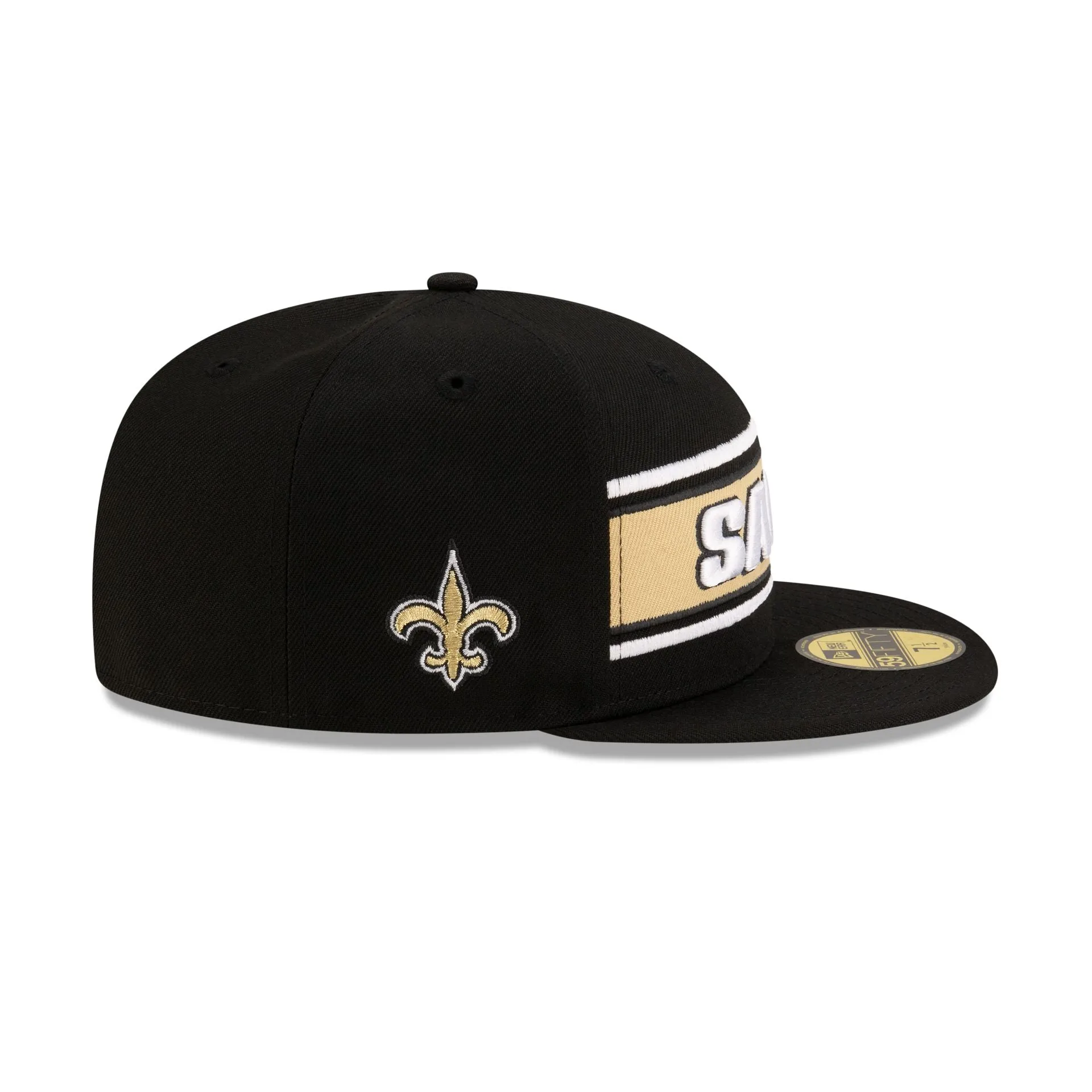 New Orleans Saints 2024 Sideline Black 59FIFTY Fitted Hat sold by New Era product image thumbnail 4