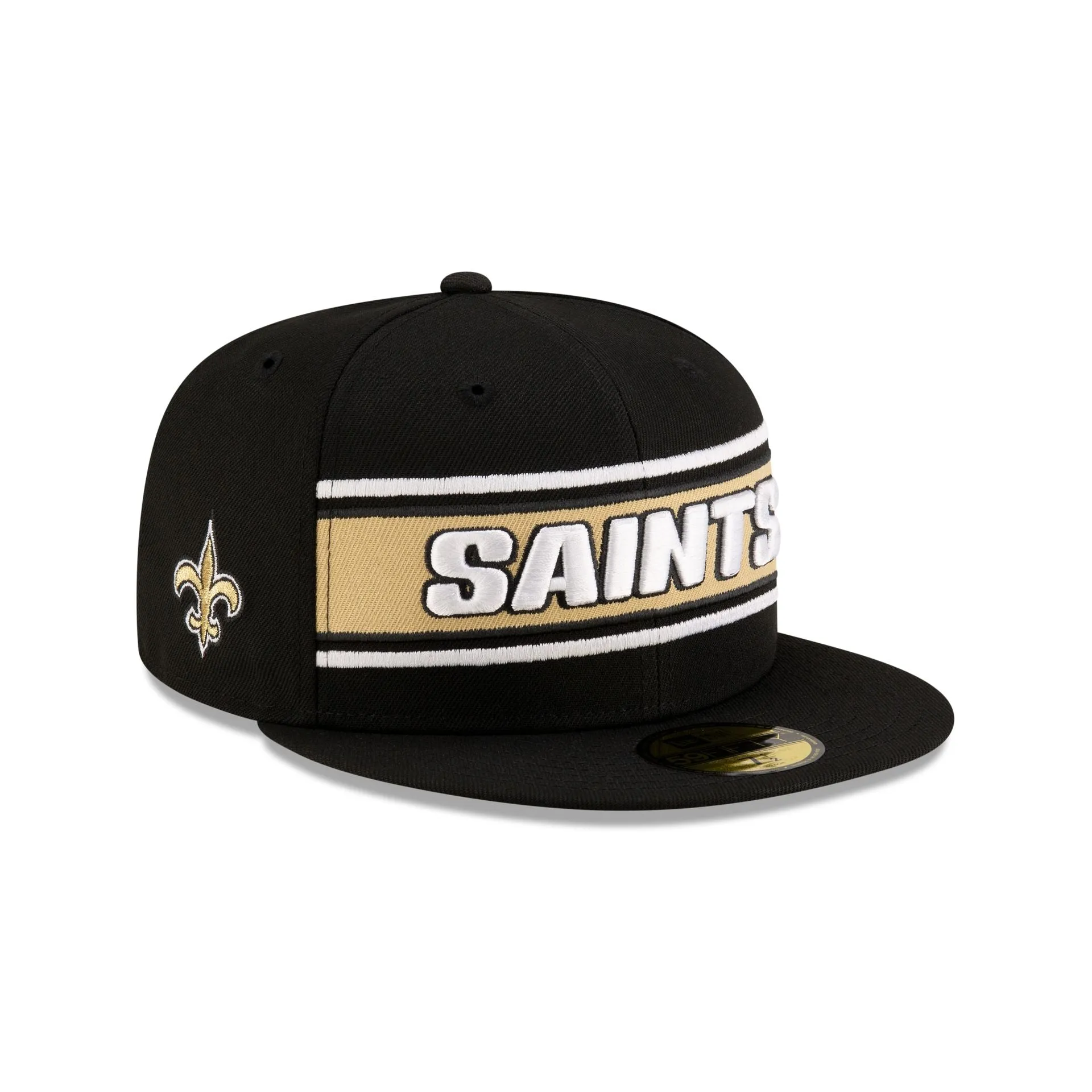 New Orleans Saints 2024 Sideline Black 59FIFTY Fitted Hat sold by New Era