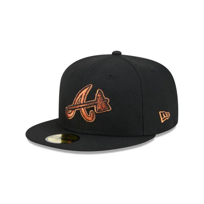 Atlanta Braves Metallic Pop 59FIFTY Fitted Hat sold by New Era