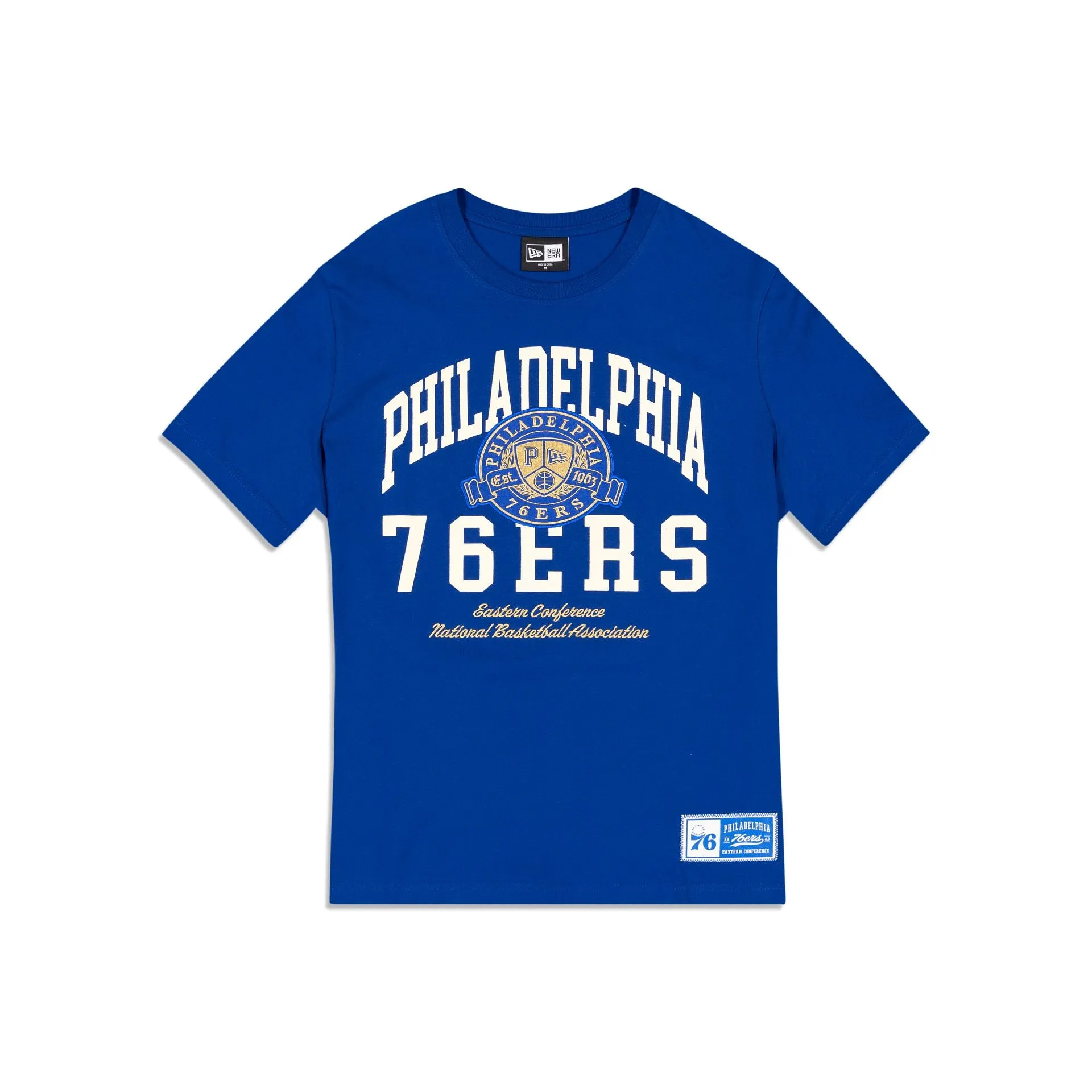 Philadelphia 76ers Letterman Classic T-Shirt sold by New Era