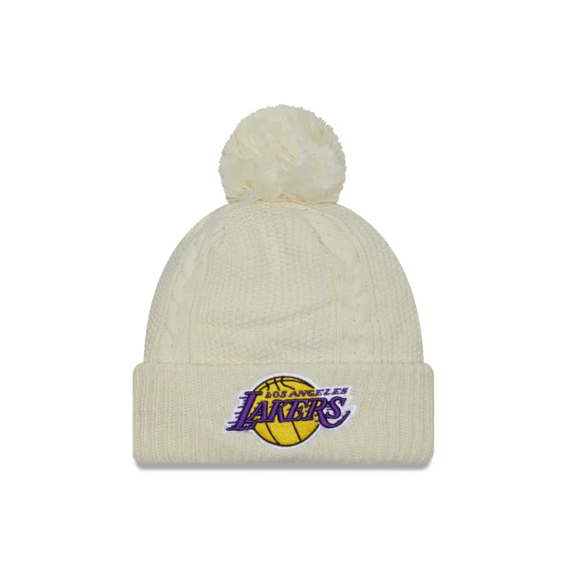 Los Angeles Lakers Sport Night Women's Pom Knit Hat sold by New Era
