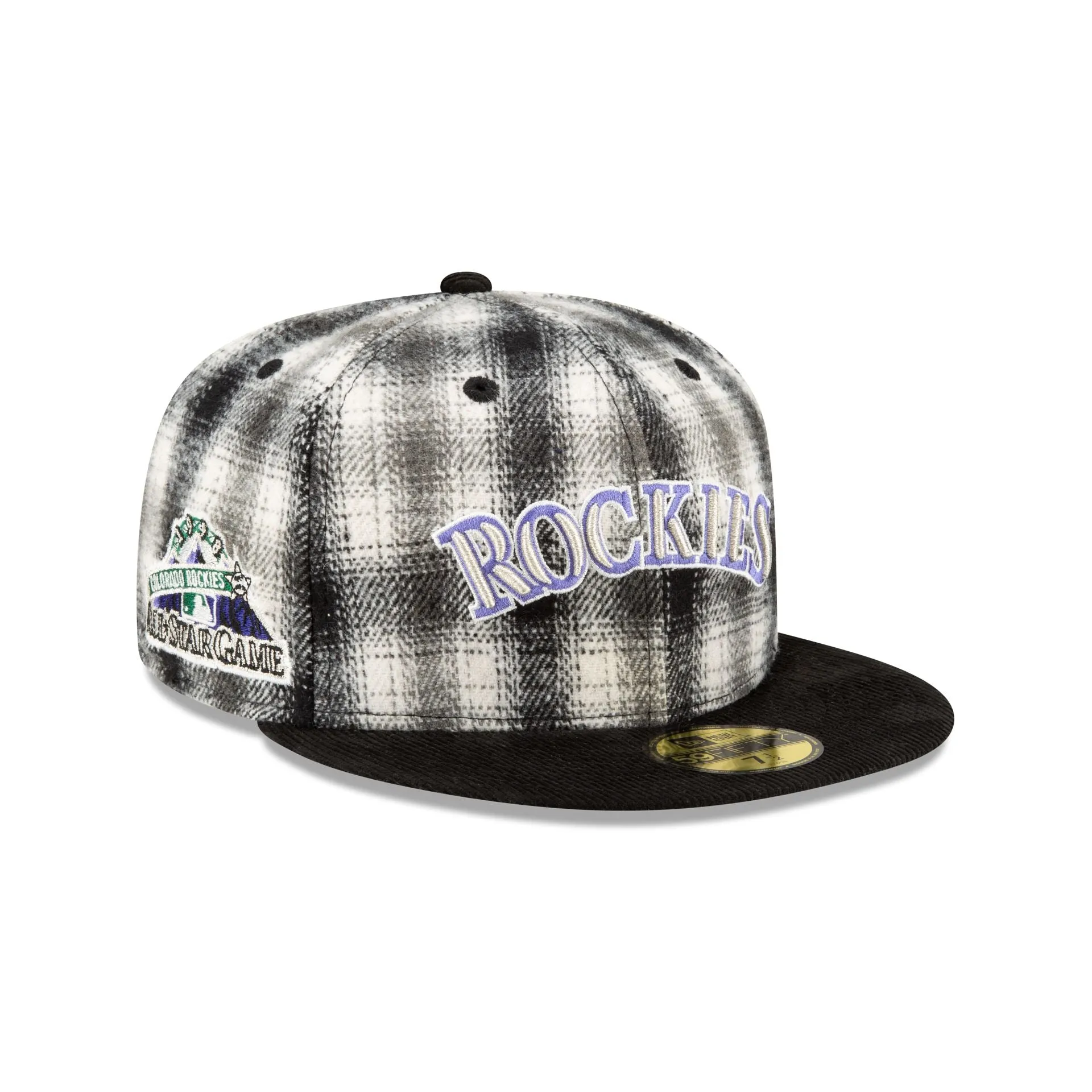 Just Caps Plaid Colorado Rockies 59FIFTY Fitted Hat sold by New Era