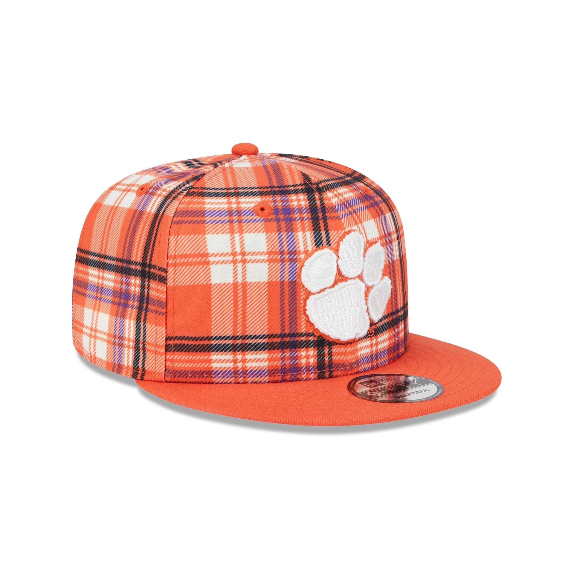 Clemson Tigers Plaid 9FIFTY Snapback Hat sold by New Era product image thumbnail 3