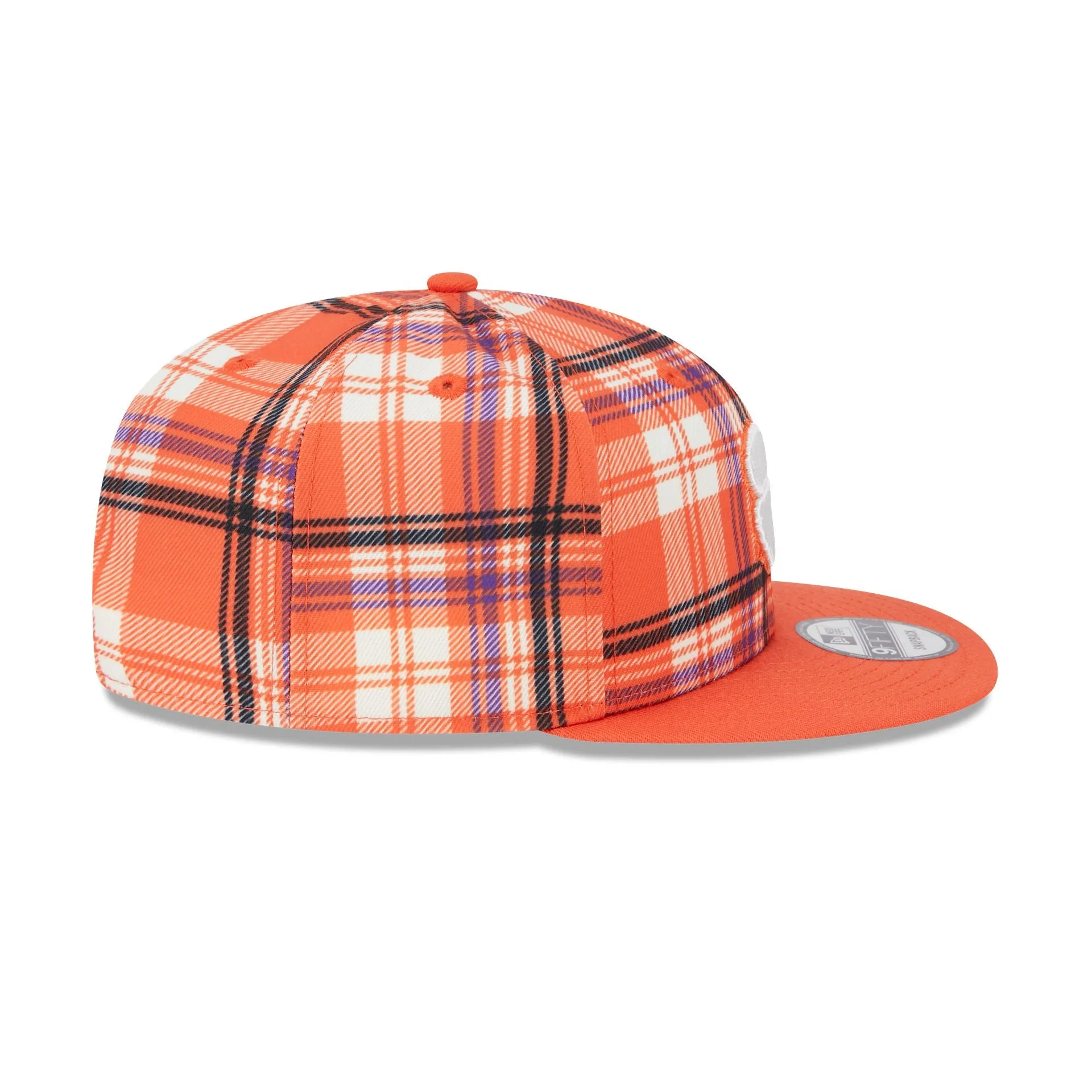 Clemson Tigers Plaid 9FIFTY Snapback Hat sold by New Era product image thumbnail 5