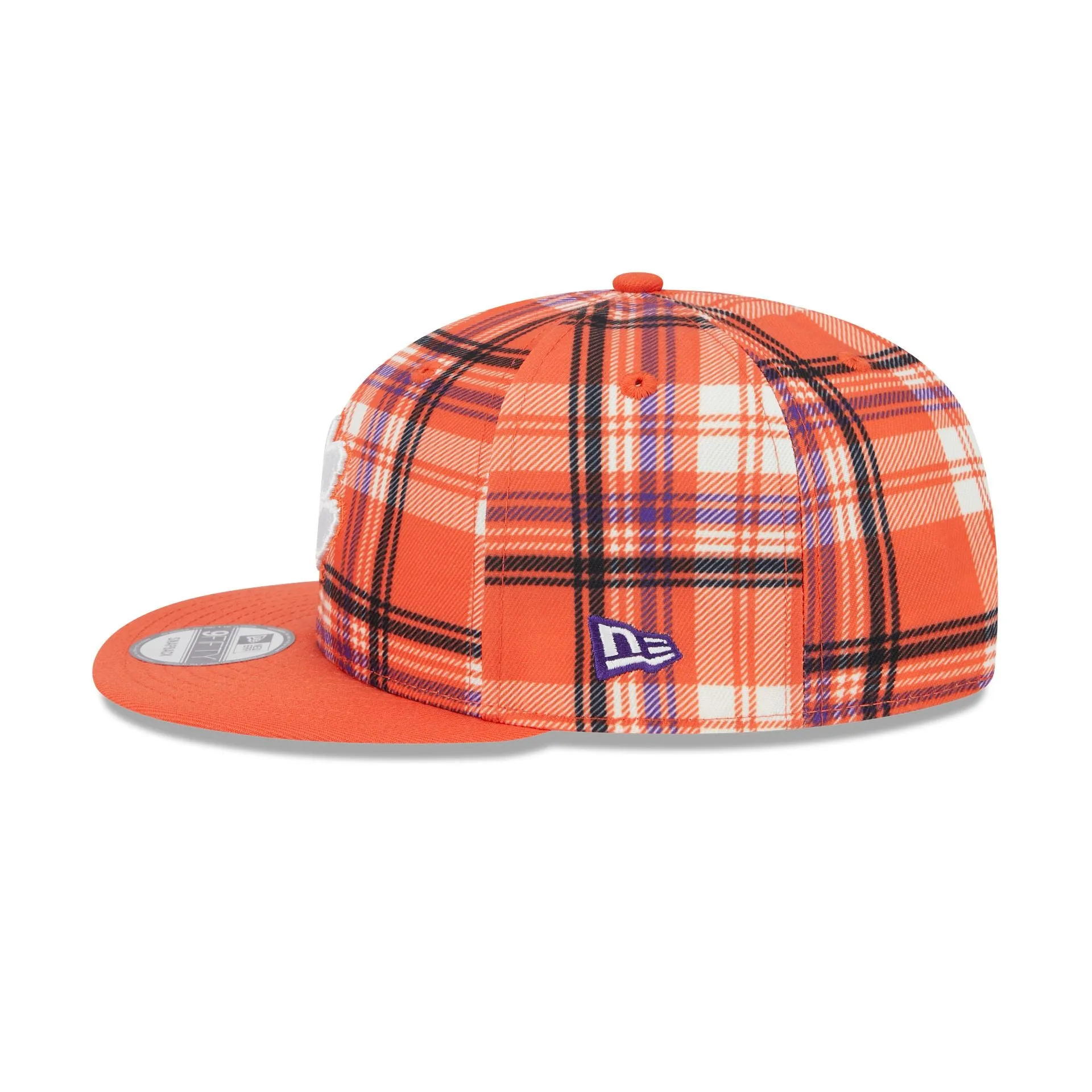 Clemson Tigers Plaid 9FIFTY Snapback Hat sold by New Era product image thumbnail 4