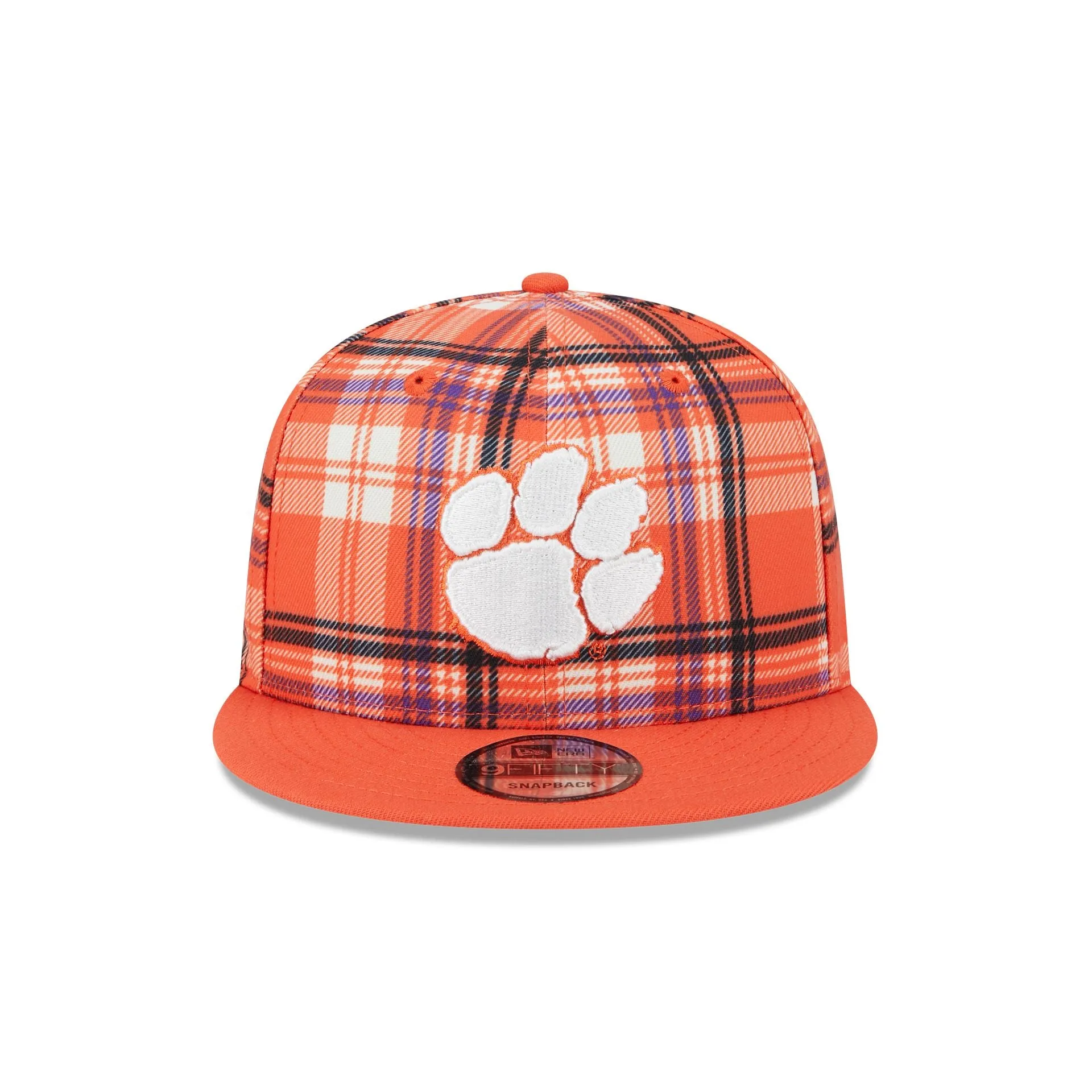 Clemson Tigers Plaid 9FIFTY Snapback Hat sold by New Era product image thumbnail 2
