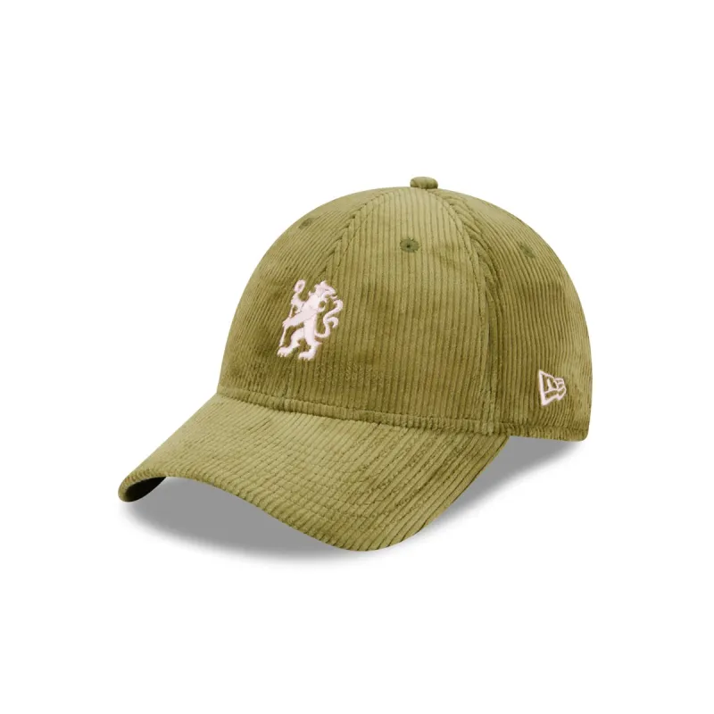 Chelsea FC Olive Corduroy 9FORTY Adjustable Hat sold by New Era