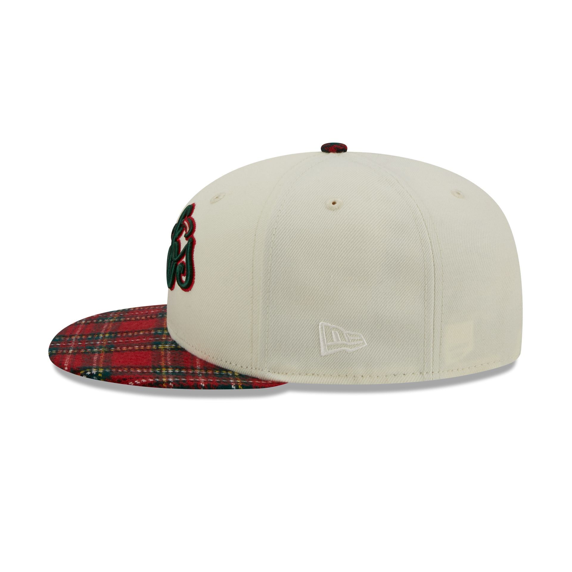 Chicago Cubs Plaid Visor 9FIFTY Snapback Hat sold by New Era product image thumbnail 4