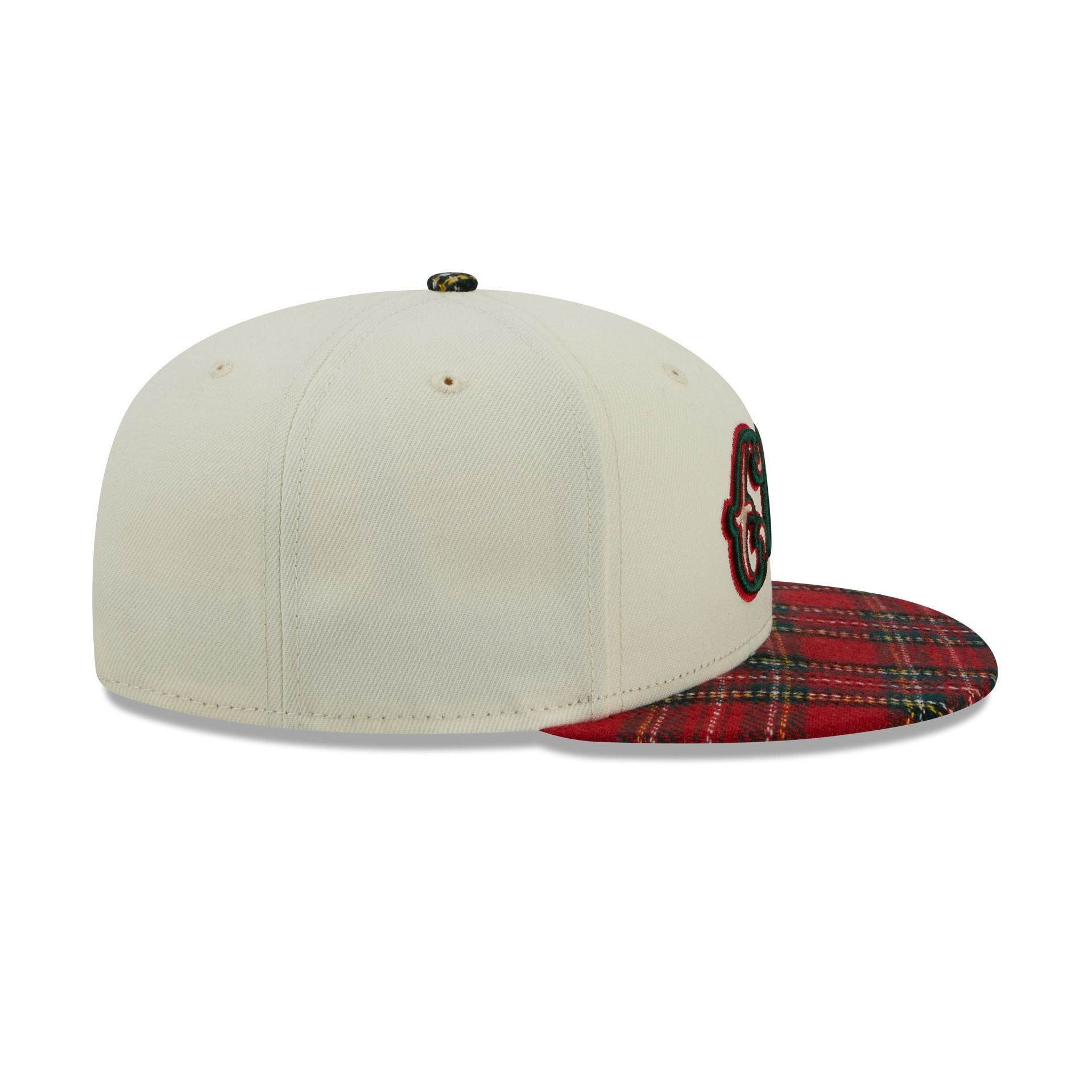 Chicago Cubs Plaid Visor 9FIFTY Snapback Hat sold by New Era product image thumbnail 5
