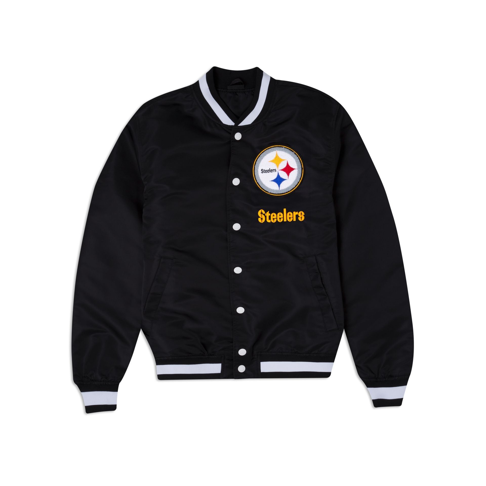 Pittsburgh Steelers Logo Select Black Jacket sold by New Era