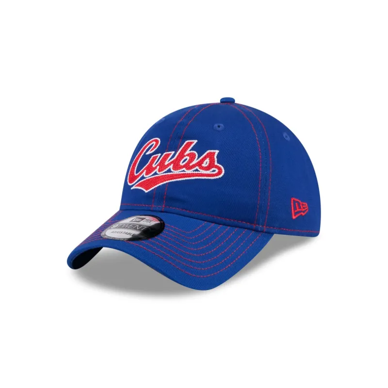 Chicago Cubs Team Stitch 9TWENTY Adjustable Hat sold by New Era