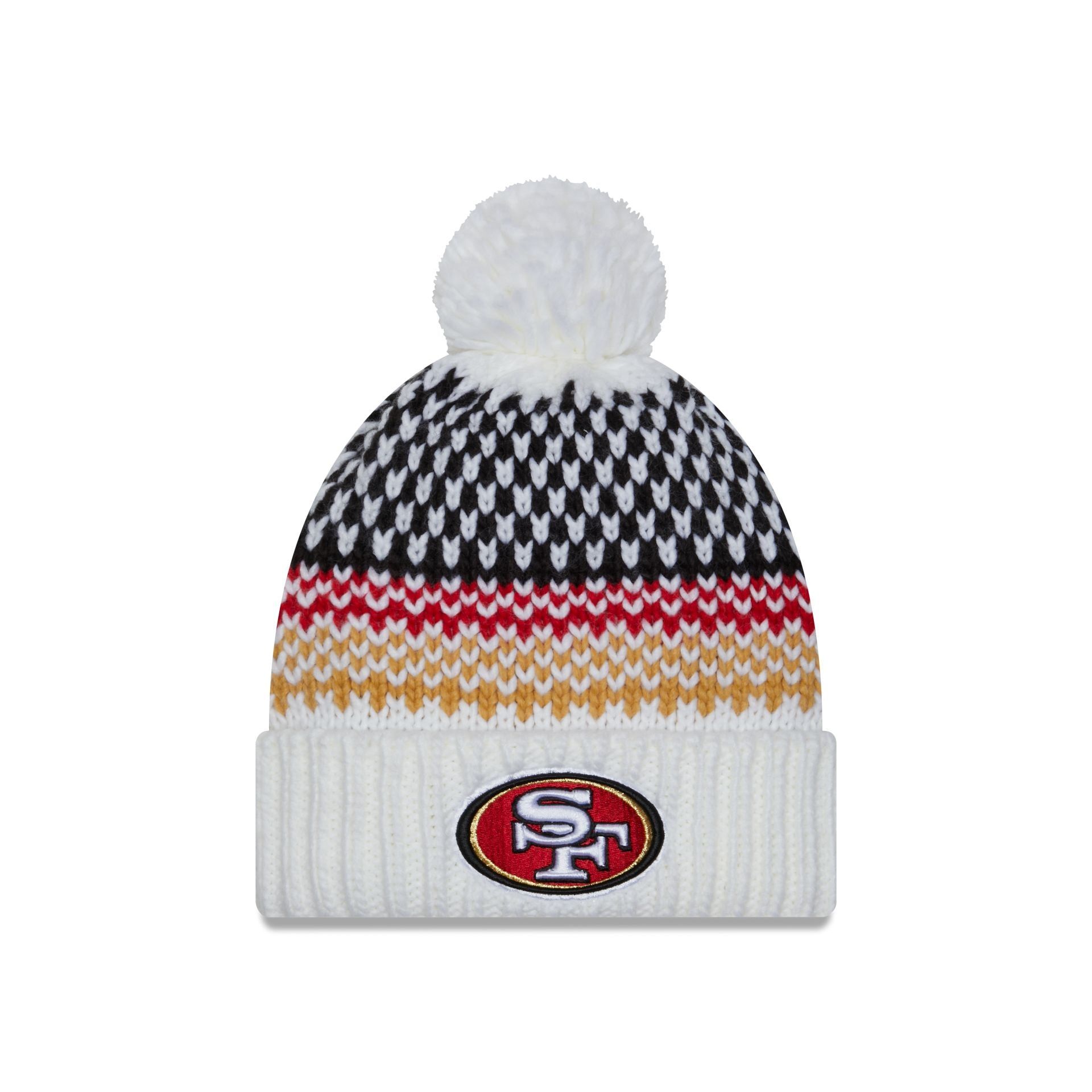 San Francisco 49ers 2023 Cold Weather Women's Pom Knit sold by New Era