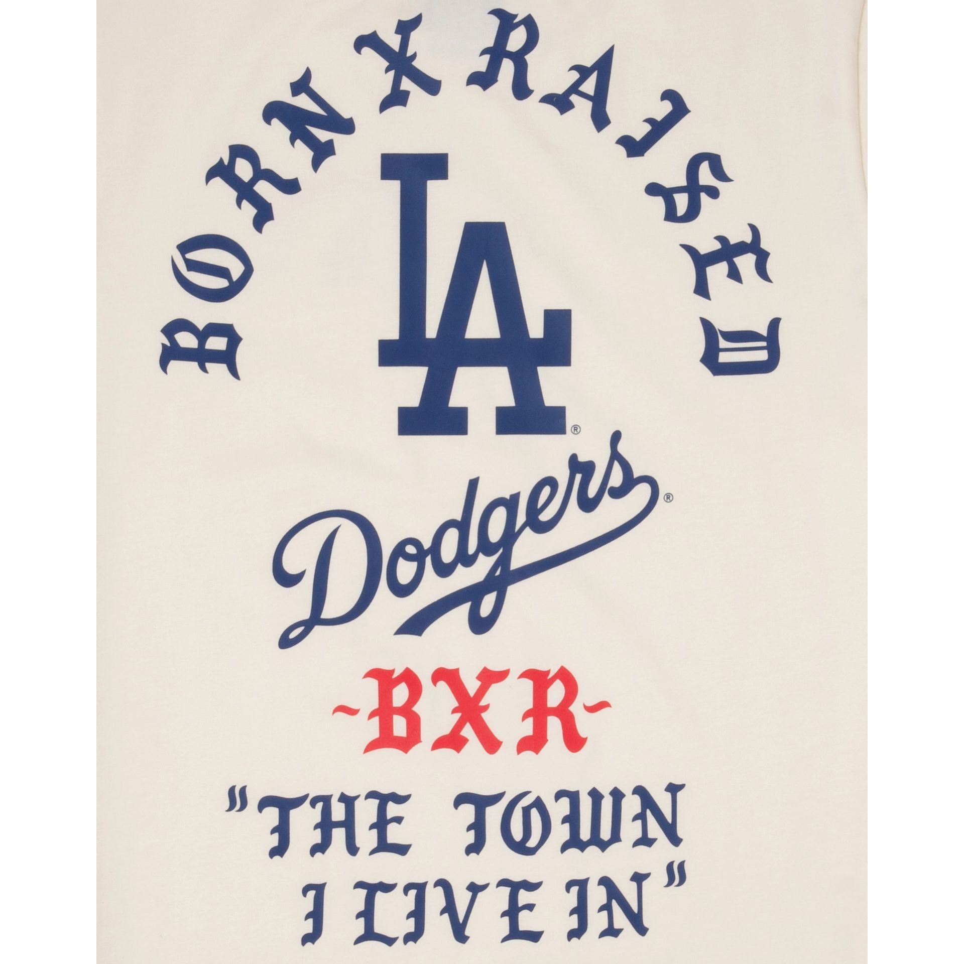 Born X Raised Los Angeles Dodgers White T-Shirt sold by New Era product image thumbnail 4
