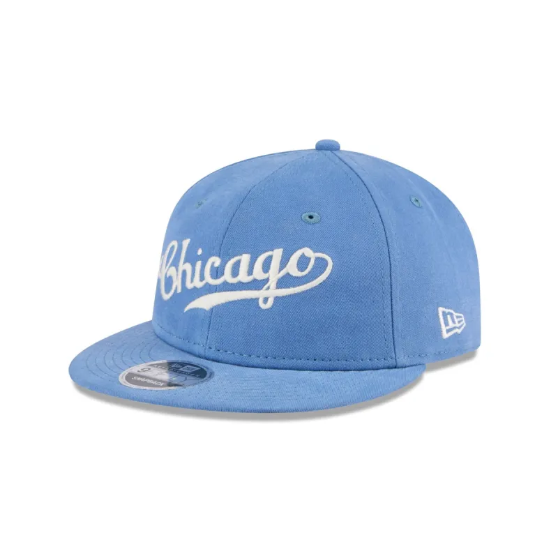 Chicago Cubs Vintage Retro Crown 9FIFTY Snapback Hat sold by New Era