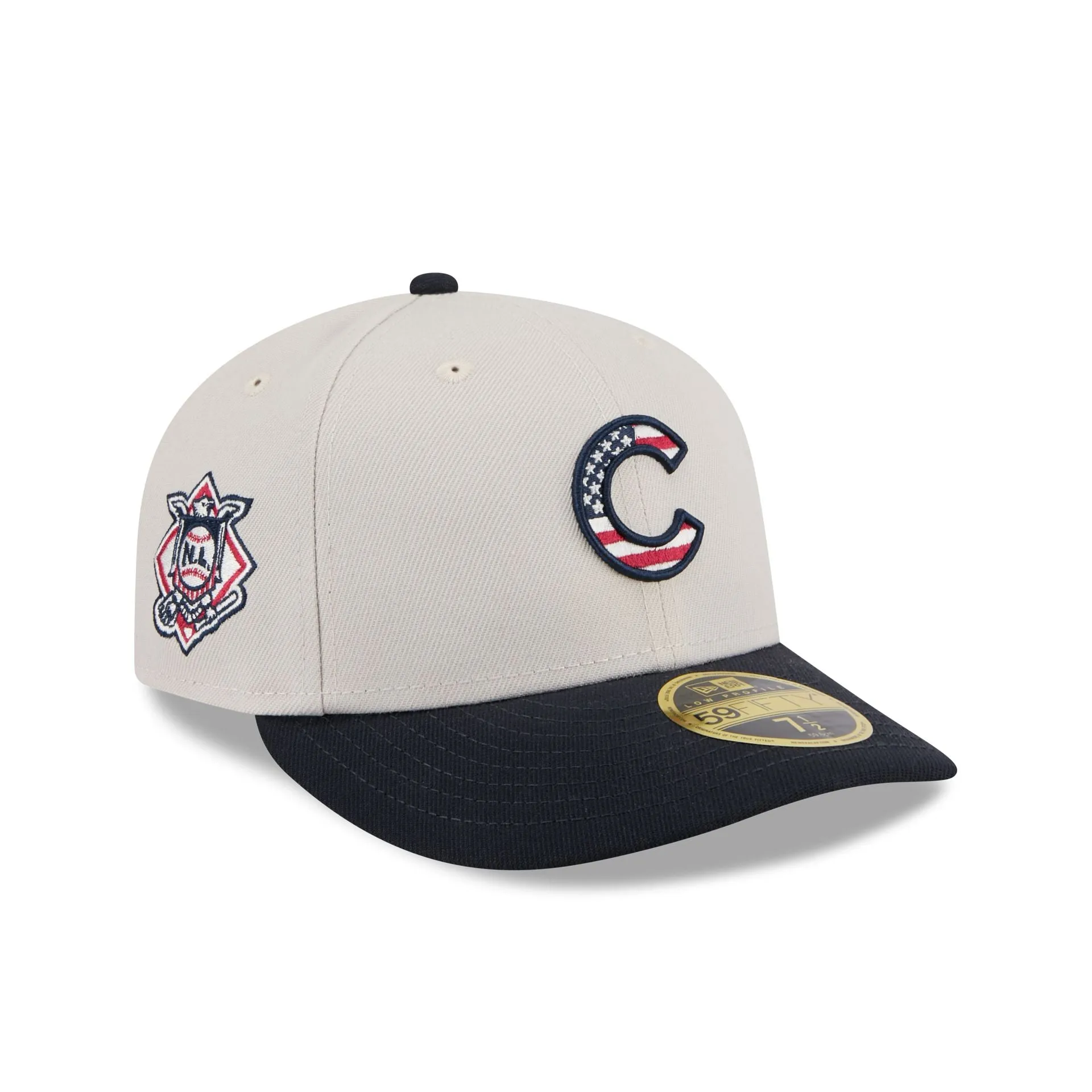 Chicago Cubs Independence Day 2024 Low Profile 59FIFTY Fitted Hat sold by New Era